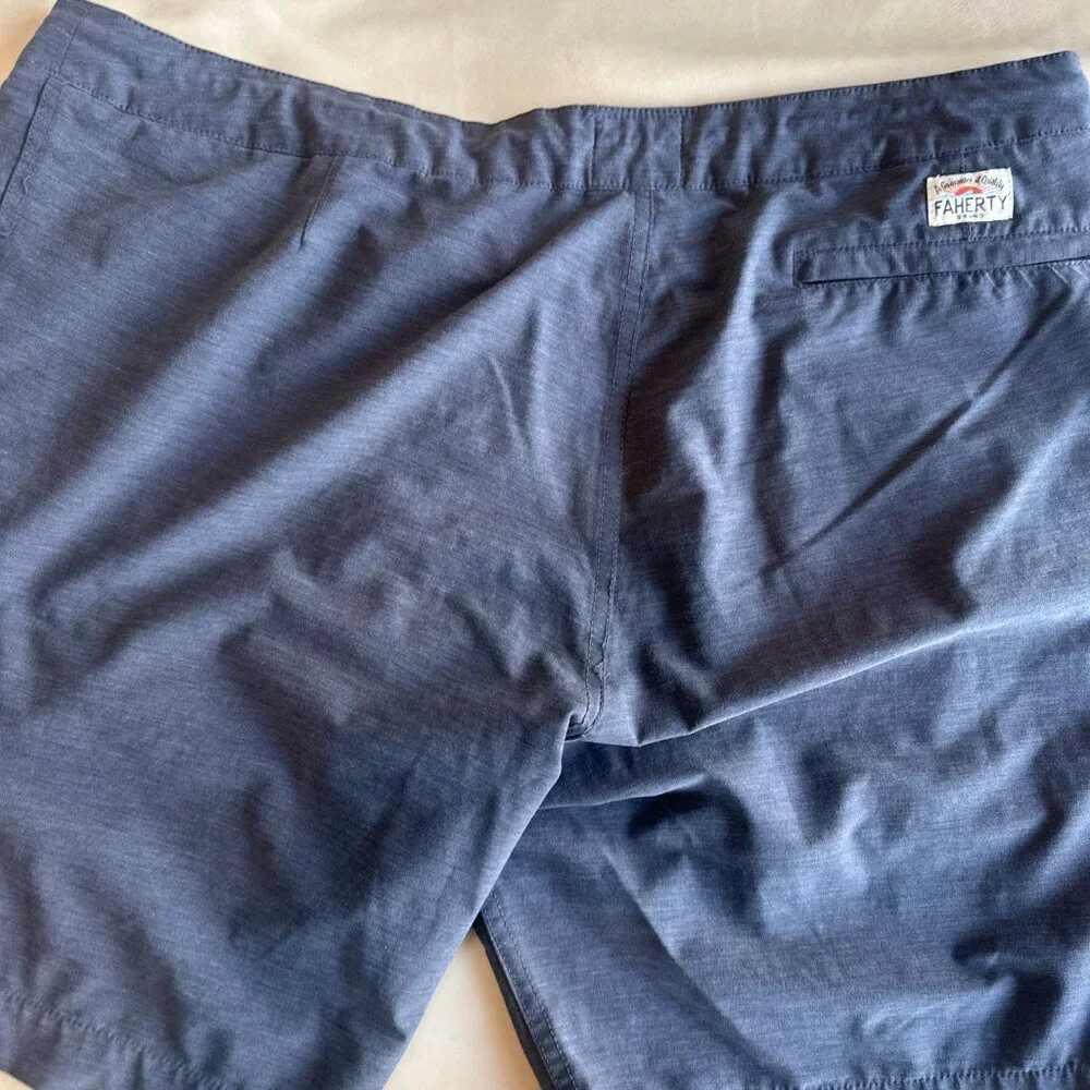 Faherty All Day Shorts Mens 38 Gray